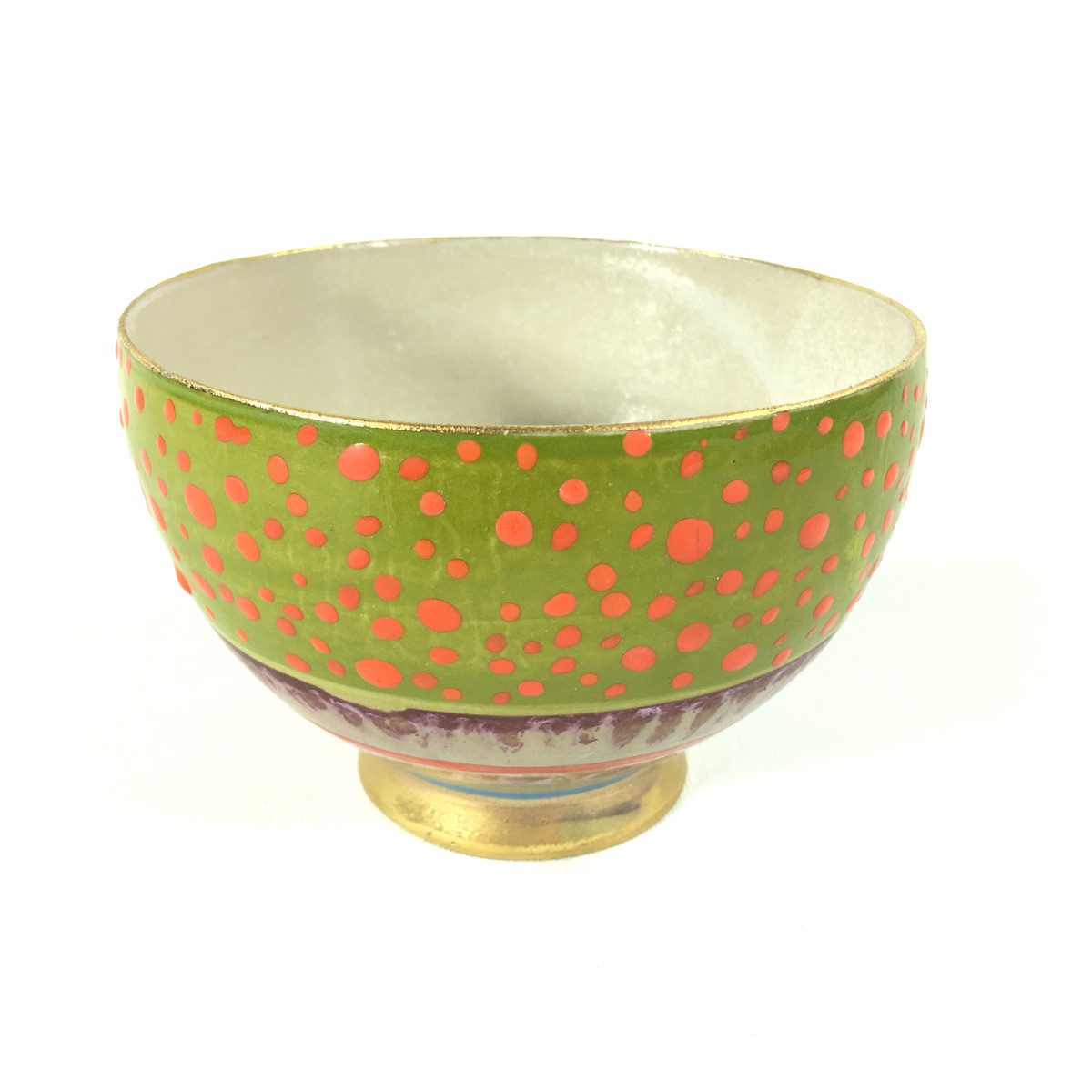 Keramikbowl Punktmuster (grün) Bild 2