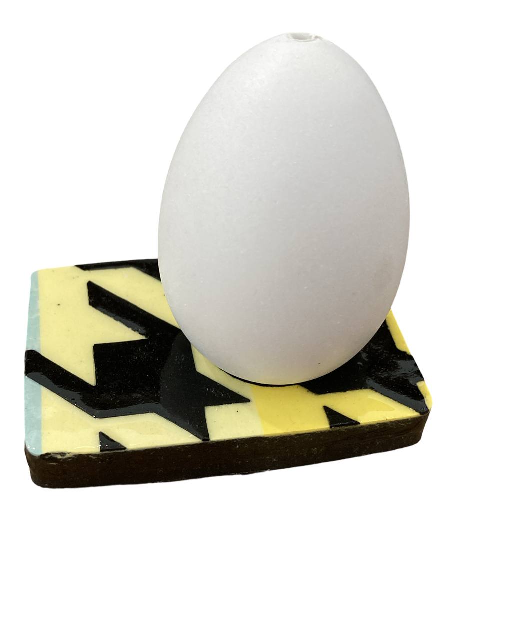 Eierbecherset Hahnentritt (gelb) Bild 2